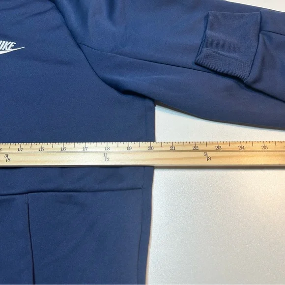 Nike Men's Sportswear Tribute N98 Full Zip Track Jacket Midnight Navy White - Picture 5 of 6